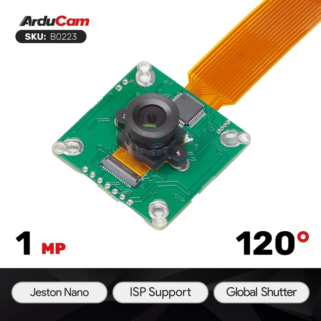 Arducam Camera Module 1MP OV9281 Global Shutter NoIR JetVariety B0223A