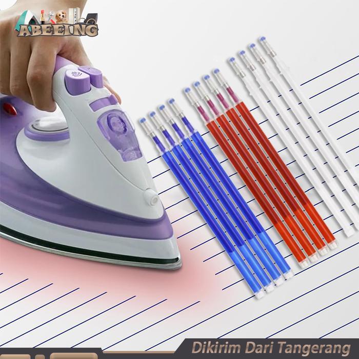 Isi 100 Heat Erasable Pen / Hep / Erasable Pen Bolpen Jahit Heat Erasable