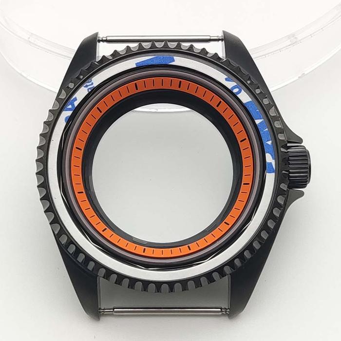 Ready Seiko Mod Black Case SKX Crown Jam 3 42MM Sapphire Crystal NH35/36