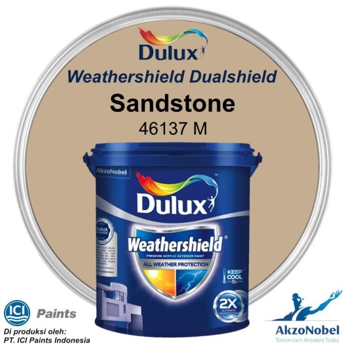 Cat Dulux Weathershield 2.5 Lt - Sandstone 46137 M #Gratisongkir