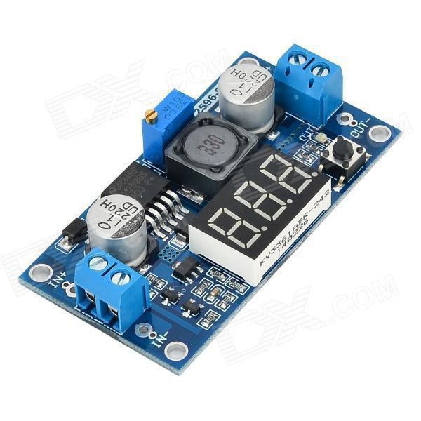 Lm2596 Dc-Dc Step Down Buck Converter With Digital Voltmeter