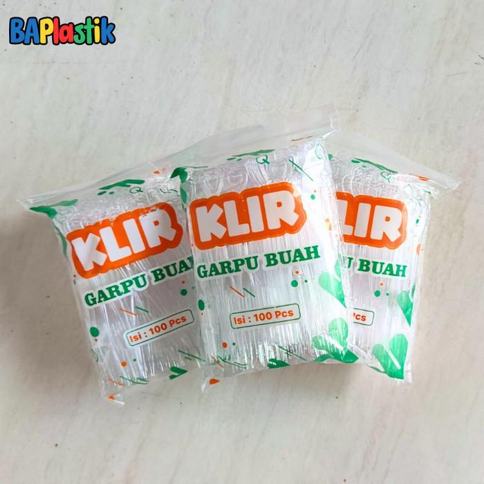 Garpu Kue KLIR Transparant Garpu Buah BENING