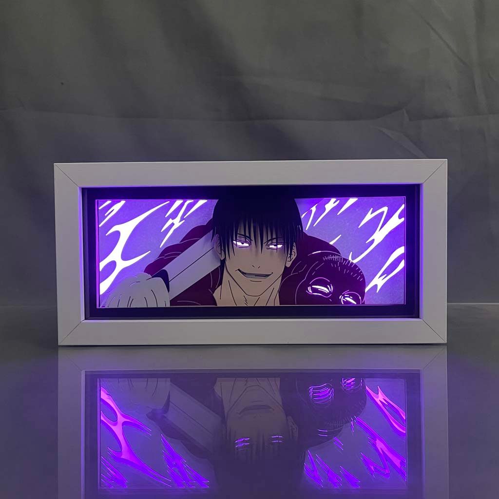 Anime Light Box Jujutsu Kaisen Toji Fushiguro Lamp for Room Decor Led Night Light Lightbox Manga 3d