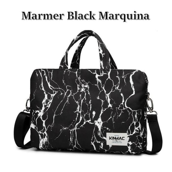 Huawei Matebook X Pro Tas Laptop Sleeve Full Cover Bag Marmer Black