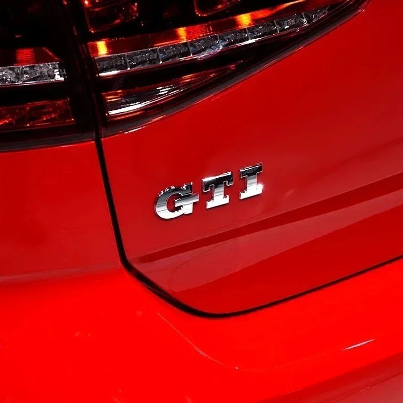 for Volkswagen VW Metal GTI Logo Car Rear Trunk Emblem Side Sticker Golf 4 5 6 7 8 Polo Jetta Tiguan