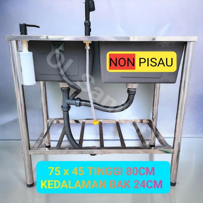 Hot Sale Bak Cuci Piring Kitchen Sink Set Portable Bcp Rak Cuci Piring Sink Set Minimalis