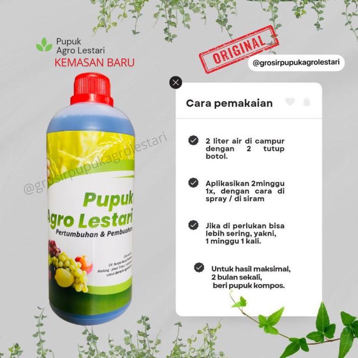BISA COD Pupuk Agro Lestari ASLI Bisa Padi Sawit Cabai Buah - Pupuk Organik Cair Penyubur dan