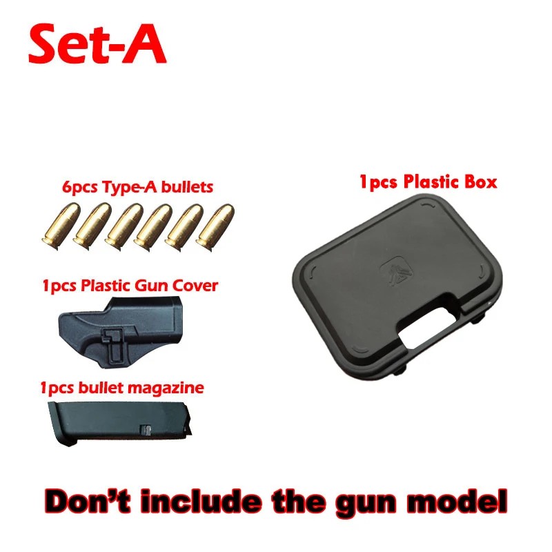1:3 Gloc k G17 Miniature Model Parts Bullet / Magazine / Cover / Metal Box Alloy Mini Toy Gun Model