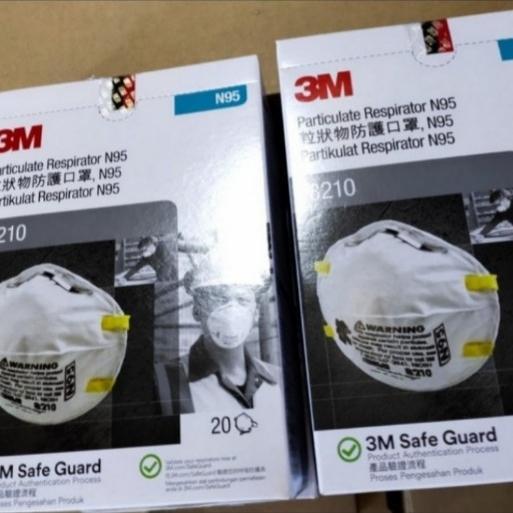 TERMURAH" MASKER N95 3M 8210 - MASKER 3M N95 8210 - MASKER MEDIS VIRUS