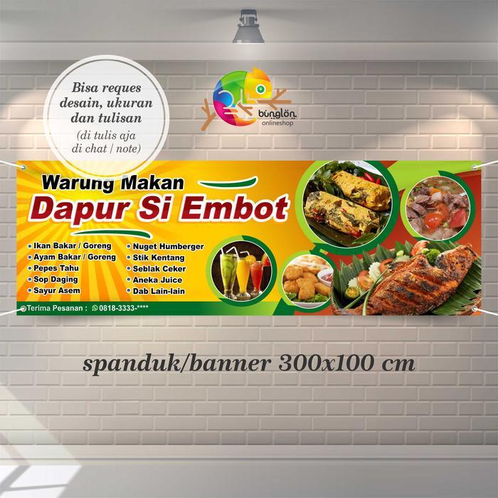 Spanduk, Banner Contoh Warung Makan Sederhana Terbaru
