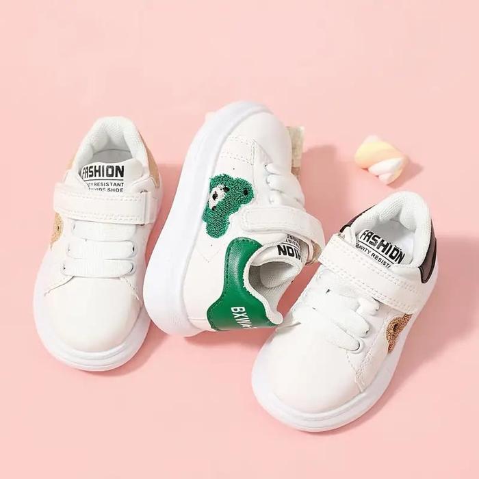 Carvil Kiddo Shoes - Sepatu Anak Sneakers Motif Polar Bear Usia 1-3 Tahun Fashion Anak Kekinian
