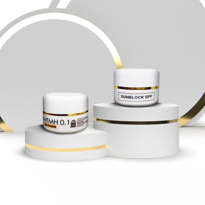 Promo Krim Ampuh Penghilang Flek Htmh 0.1 + Sunblock Spf 50 Siang Malam Terlaris