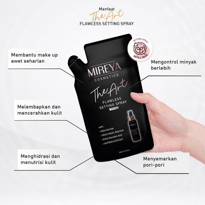 [ 2 Pcs ] Refill Mireya The Art Flawless Setting Spray 80Ml - Mireya Setting Spray & Finishing Spray