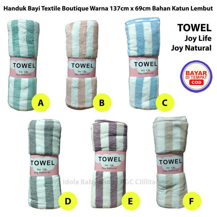 Handuk Bayi Textile Boutique Warna 137cm x 69cm Bahan Lembut