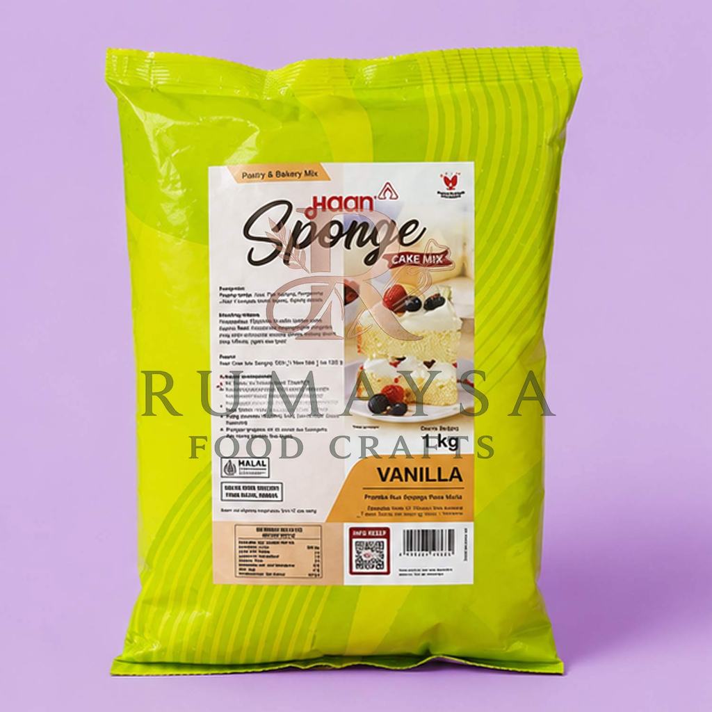 Haan Premix Sponge Cake 1Kg Tepung Premix untuk Sponge Cake Lembut dan Mengembang