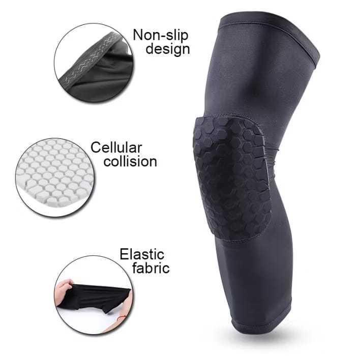 Ada Stok Leg Sleeve Basket Kids Bantalan Pelindung Lutut Olahraga Basket Anak Deker Lutut Anak