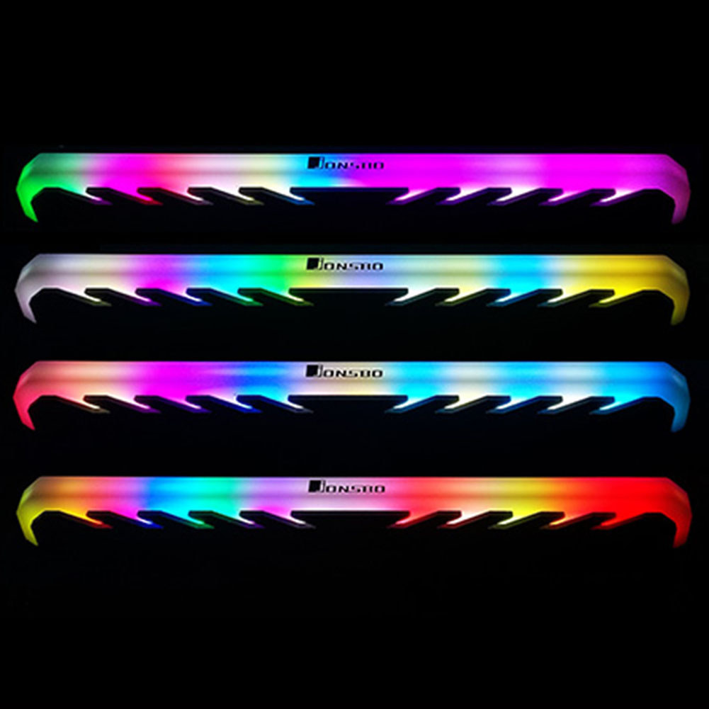 Jonsbo NC-1 RAM Heatsink Cooler RGB 256 Color PC Memory Cooling Vest Heat Sink Radiator For DDR DDR3