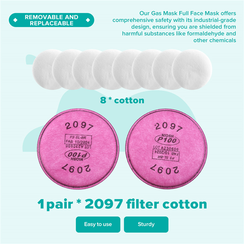 AT51-Gas Mask Full Face Mask Gas Mask Industrial Formaldehyde Respirator Protective Mask 6800