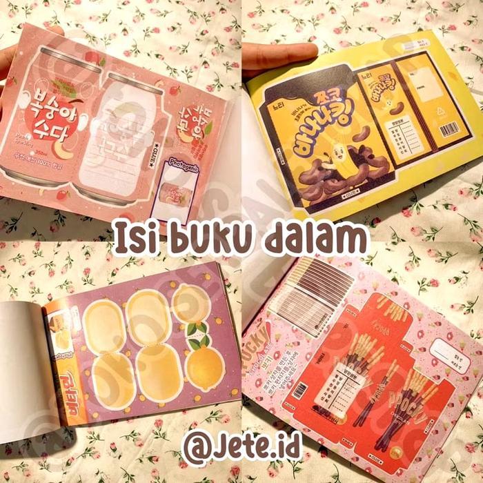 Jete.Id Ready Buku Origami Snack Korea Viral Pocky Buku Papercraft Japan Korean Jepang Mainan Anak