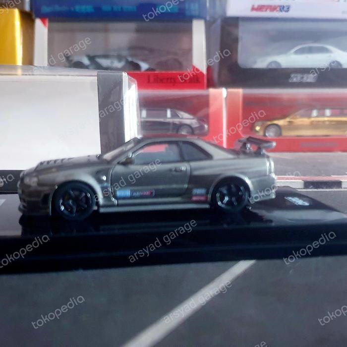 Diecast Inno64 Nissan Skyline Gtr R34 Omori Factory Clubman Race