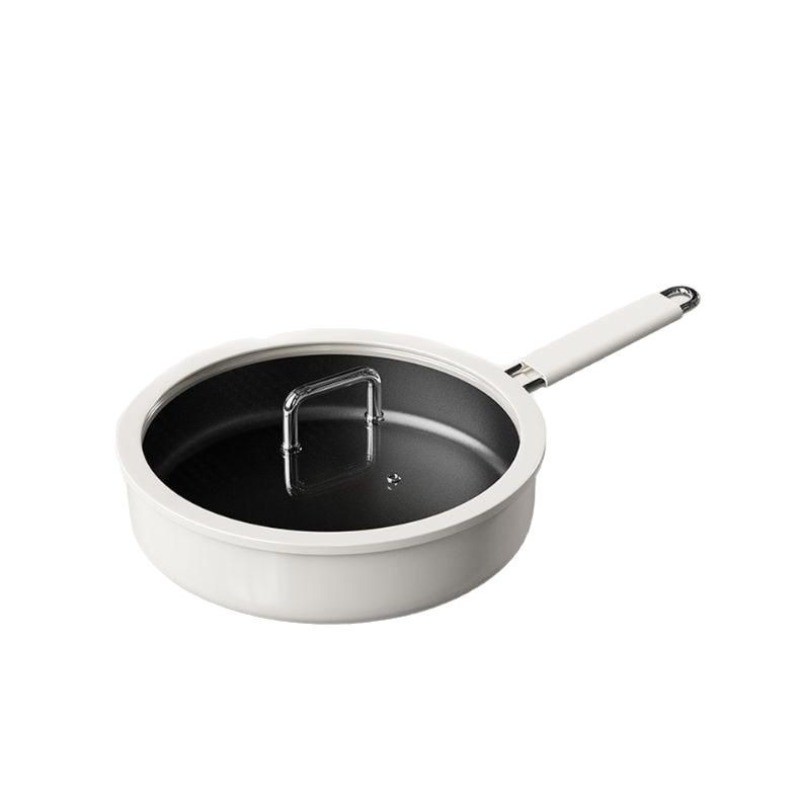 Titanium crystal ceramic frying pan, non stick pan, kitchen dual-use frying pan, gas stove,