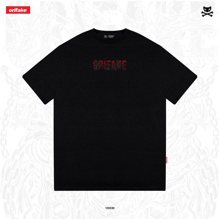 Orifake T-Shirt Venom 210Gsm Premium 100% Cotton Combed 20S Unisex Hangtag Label Premium Nyaman