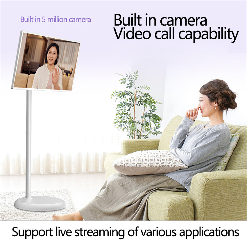21.5 Inch 16:9 Floor Stand Smart TV Android Touch Screen 100%SRGB Gym Gaming Live Room SECC Display