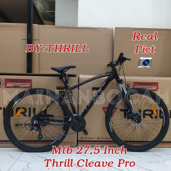 TERMURAH Sepeda Gunung Mtb 27,5 Inch Thrill Cleave Pro 27,5 Inch Thrill Cleave Pro TERBARU - BLACK