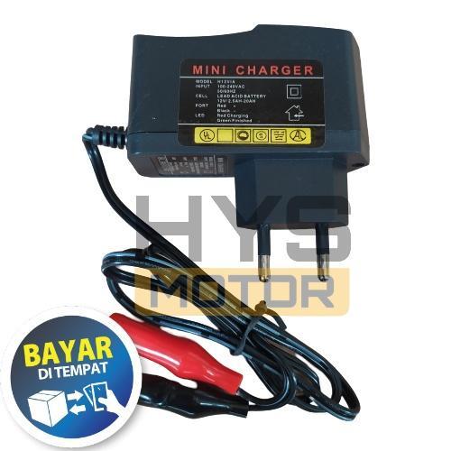 NEWSS ADAPTOR TEST LAMPU / MINI CHARGER AKI / CAS AKI MOTOR 12 V