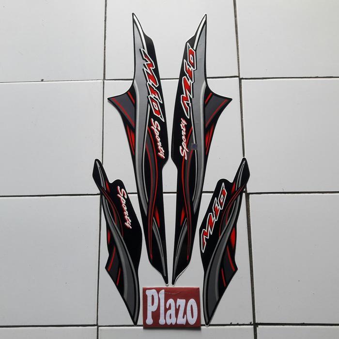 Stiker striping sticker Mio Sporty 2005 Hitam