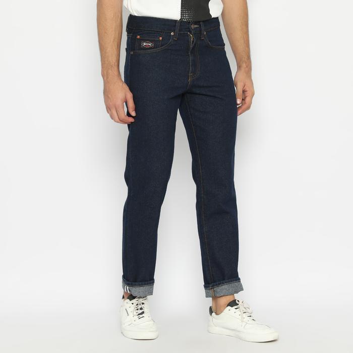 Papperdine 307 Rinse Loose Fit Selvedge Celana Panjang Jeans Pria