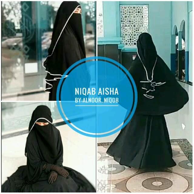 Alnoor Niqob Aisha Cadar Temboro Niqab Murah Ori Alnoor Diskon Sell