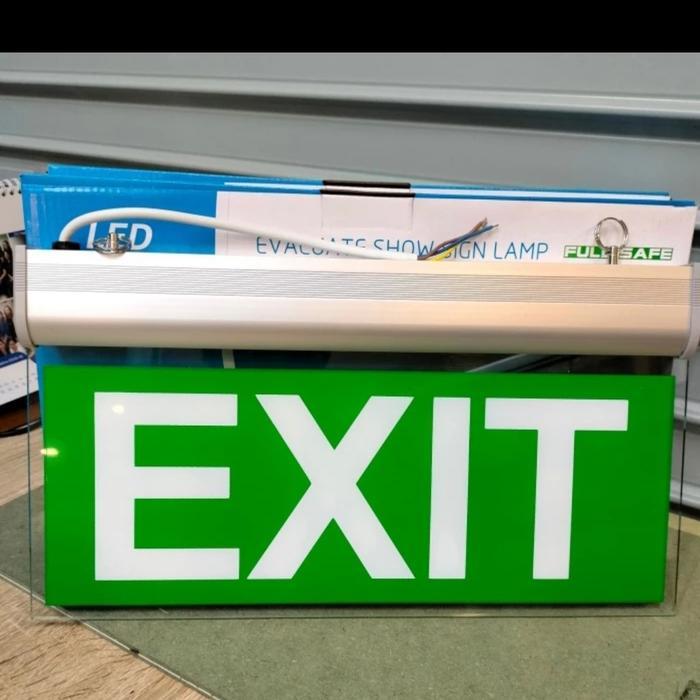 Hannochs Light - Lampu Exit Darurat Led Kaca Lampu Emergency Exit Lamp Led Emergency
