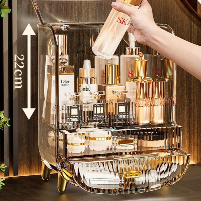 Rak Makeup, Skincare dan Kosmetik Dengan Laci Mewah / Luxury Skincare, Cosmetic and Makeup Rack