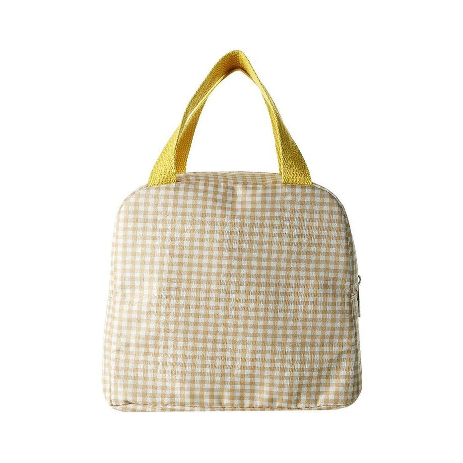 Promo Miniso Tas Makan Siang Classic Kotak-Kotak Klasik Saku Untuk Simple Portable Tas Bekal Lunch