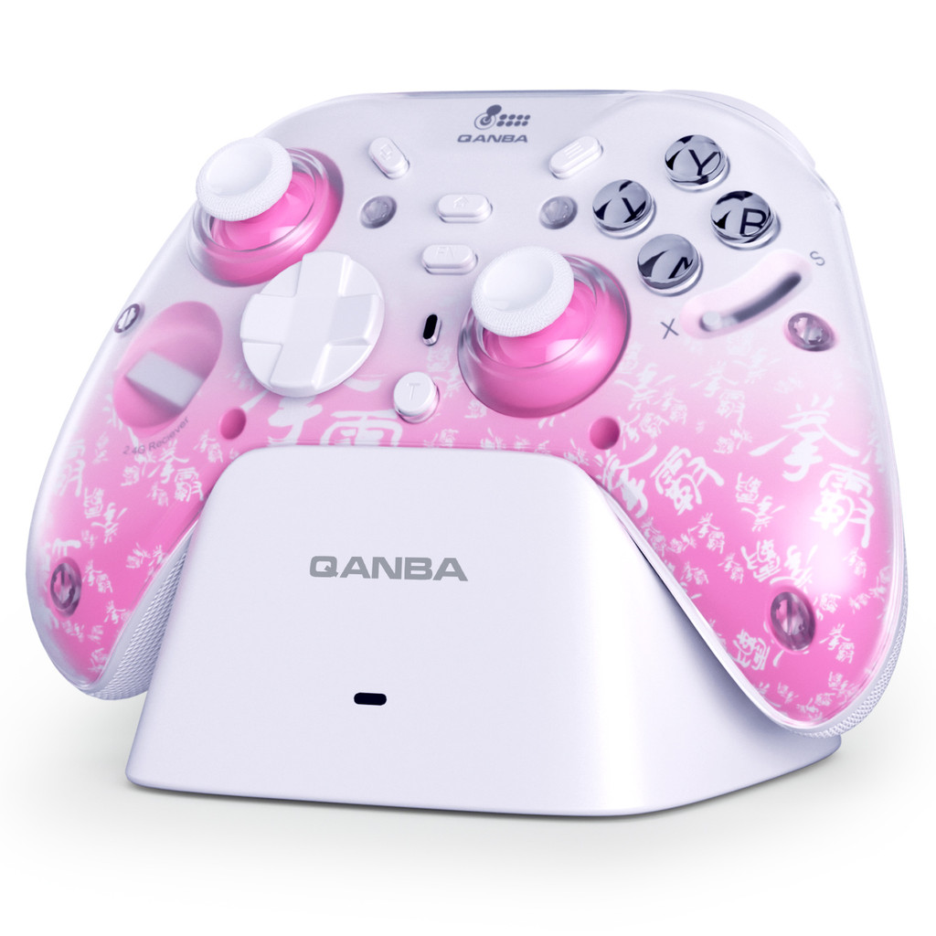 QANBA Phantom Wireless Game Controller, 2.4G/Bluetooth/Wired, Hall Joystick, Compatible with