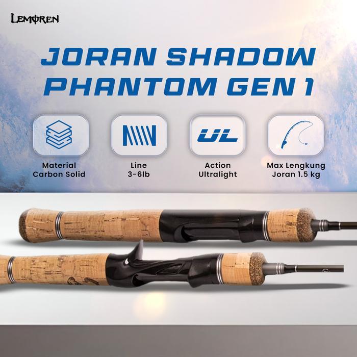 Terlaris Lemoren Joran Moying Ultralight Carbon Solid Jigging Rod Spinning Dan Baitcasting Jp014