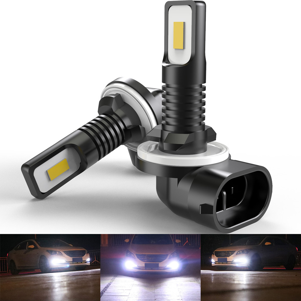 2x High Power H27 881 LED Fog Lights 1:1 Mini Size H27W/2 Low Beam