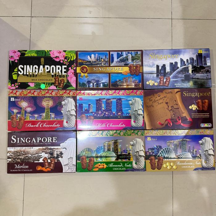COKLAT QF CHOCO SINGAPORE BOX 125GRAM HALAL IMPORT COKELAT ALMOND