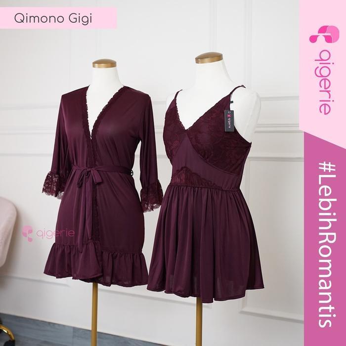 Gigi Qigerie One Set Kimono Baju Tidur Kimono Sexy Terlaris