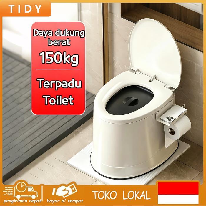 [ COD ]Tidy Tribe Duduk portable Pispot kursi Toilet duduk Toilet kursi Pispot lansia Kursi pispot