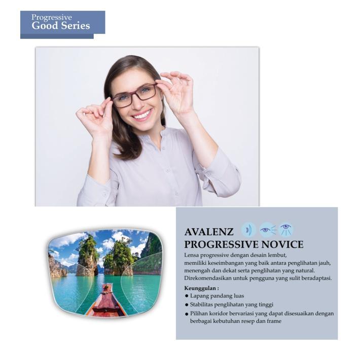 Lensa Kacamata Progresif Photochromic Grey dengan Coating Blue Optimix Indeks 1.67 UV420