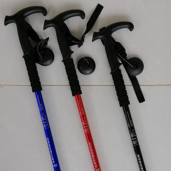 Trekking Pole 135 Cm Gagang Bengkok Track Pole Tongkat Hiking Gunung