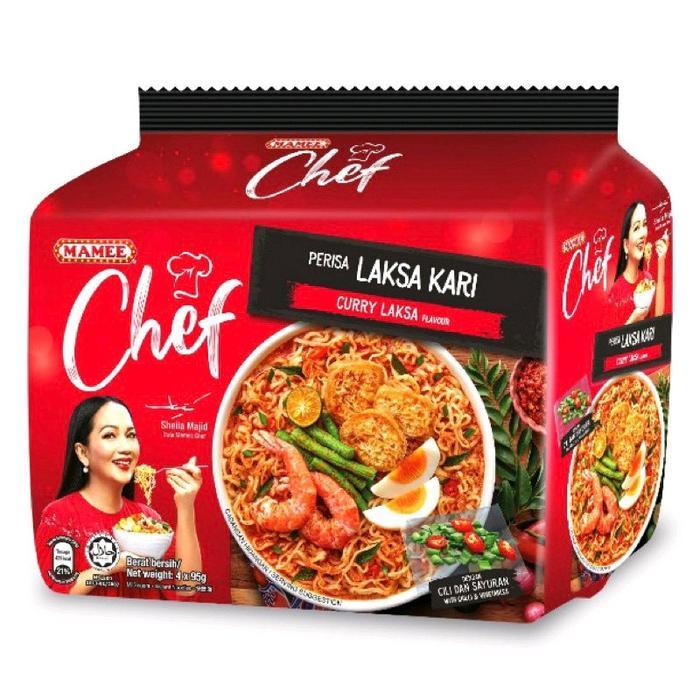Mamee Chef Mie Instan Noodle Malaysia Lontong Curry Laksa Terlaris