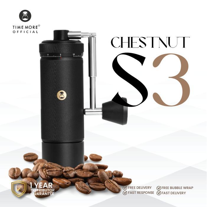 Timemore Chestnut S3 Manual Hand Coffee Grinder - Alat Giling Kopi