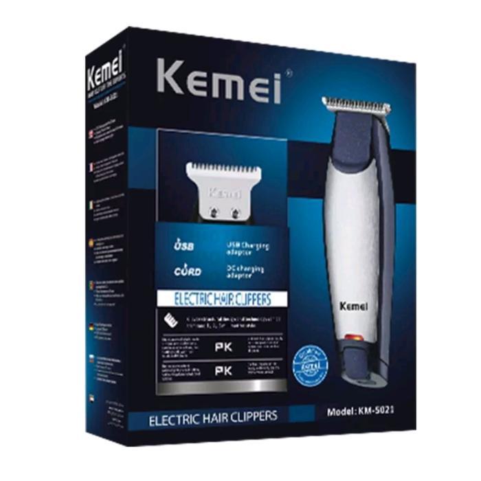 Alat Cukur Rambut Praktis Baterai Charging Kemei Hair Clipper Terlaris