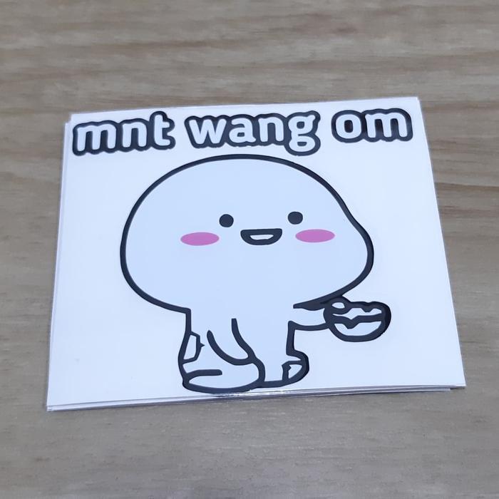 Stiker mobil Quby Pentol Minta Uang Om