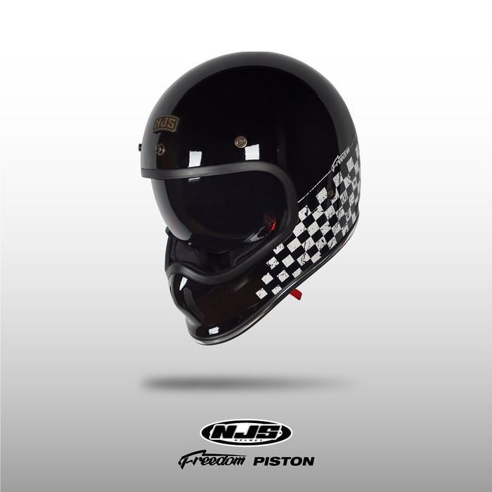 Terlaris Njs Freedom Piston - Helm Retro Njs Njs Retro Retro Fullface Helm Njs Njs Kekinian Freedom