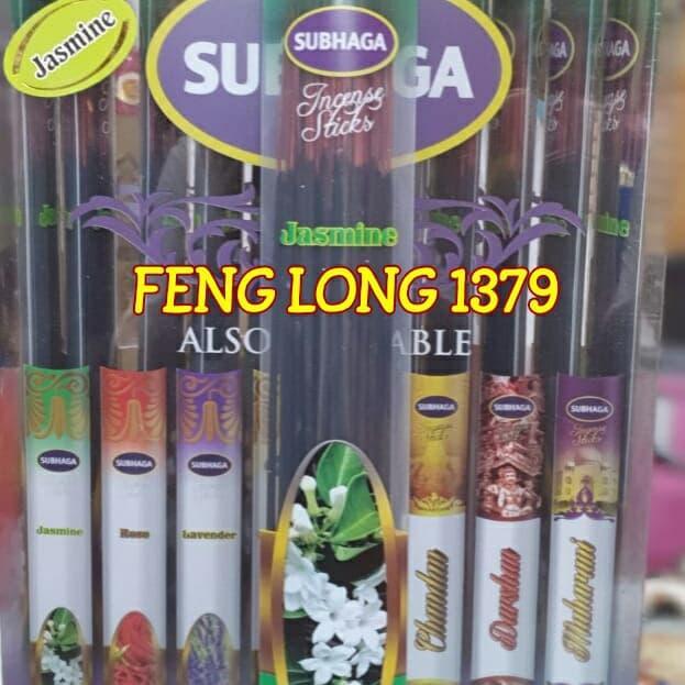 ` Hio Dupa Stik India Aromaterapi Subhaga Jasmine HITAM Incense Sticks