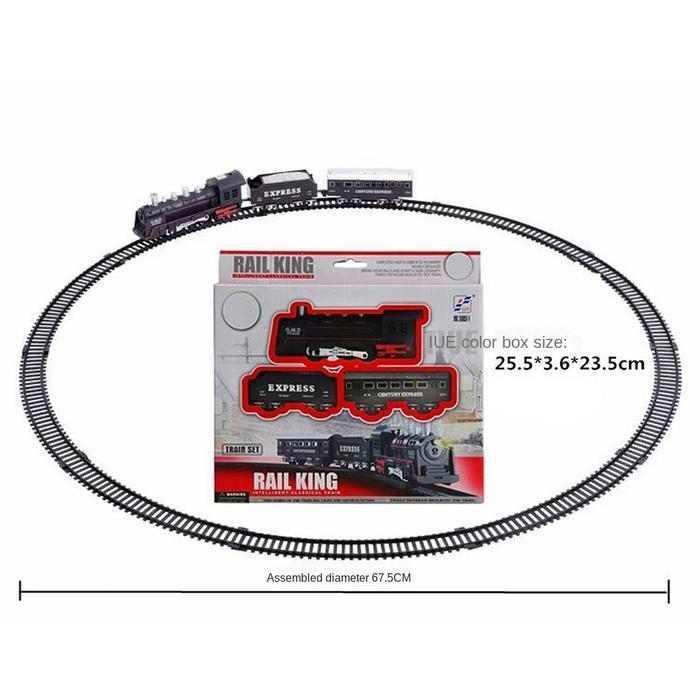Mainan Kereta Api Rel Lokomotif Railking Train 19051 Musik Lampu
